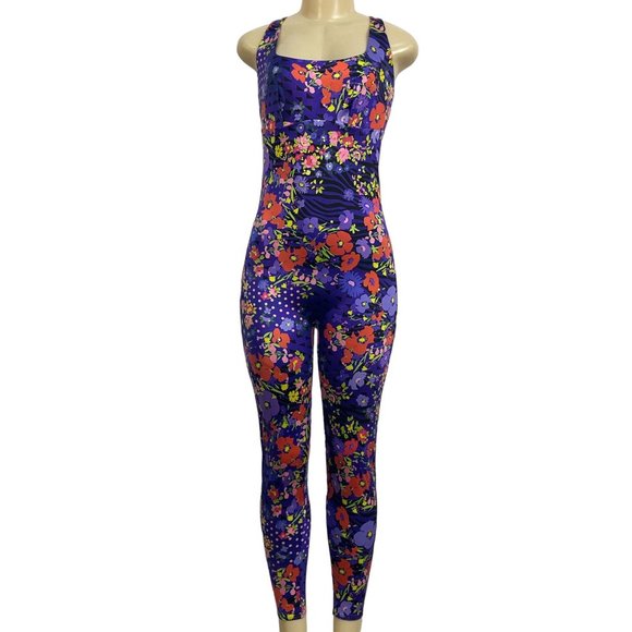 Yitty Pants - NWT Yitty Headliner Shaping Floral Boho Purple Size Large Women's Catsuit